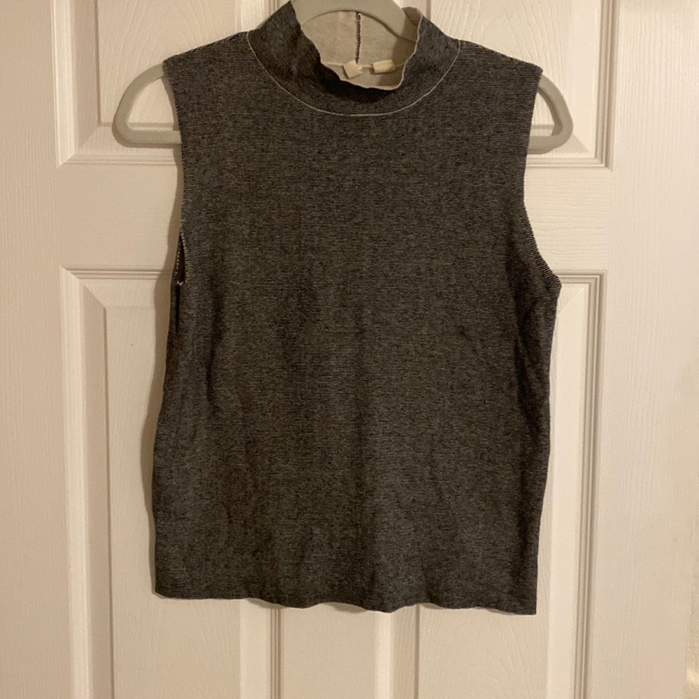 Mock turtleneck tank top